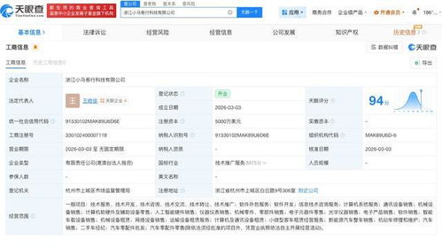 小马智行加速布局，在浙江成立新科技公司专注信息技术咨询服务